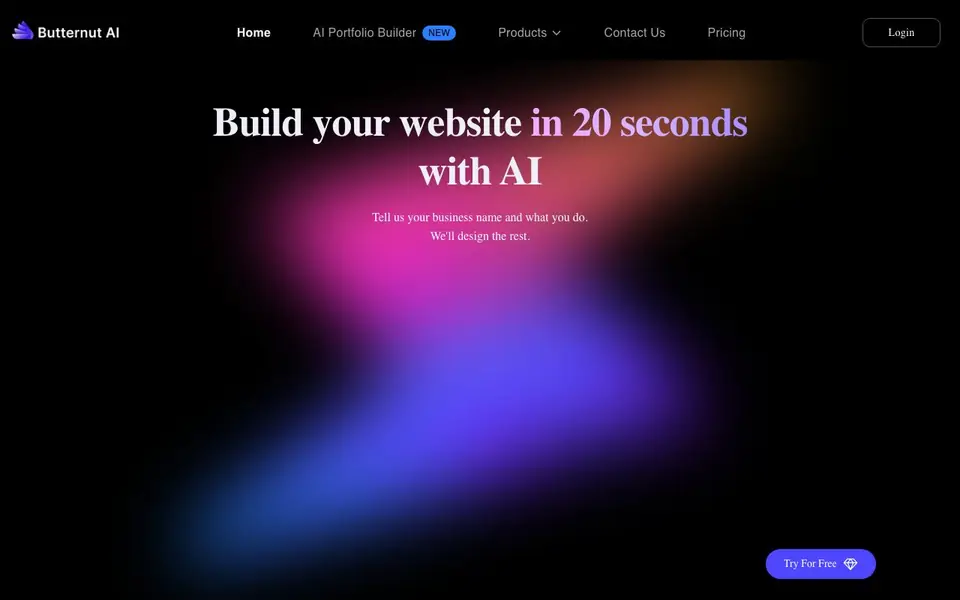 Butternut.ai homepage screenshot