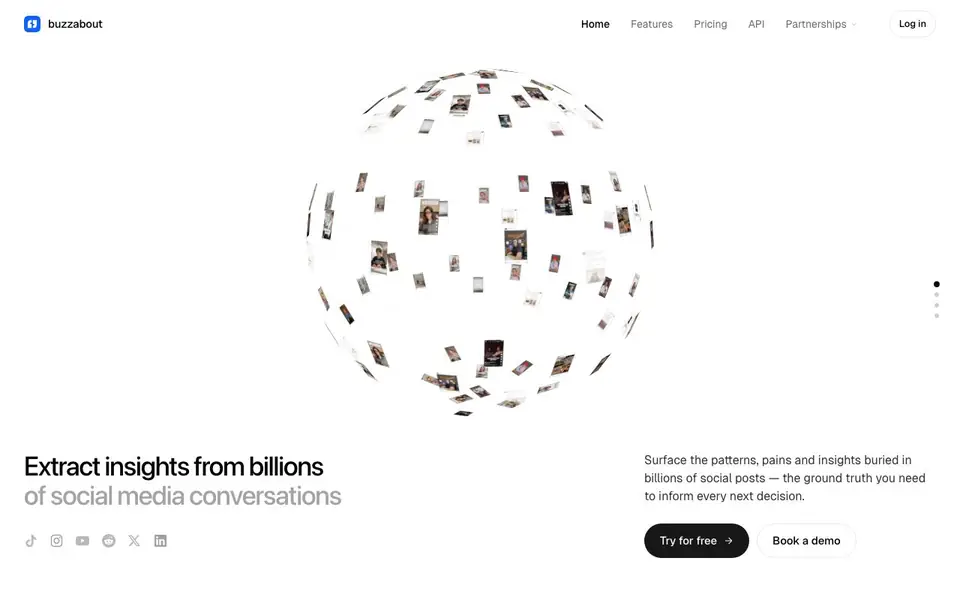 buzzaboutv1.1 homepage screenshot