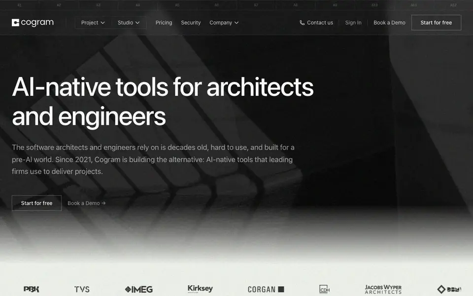 Cogram homepage screenshot