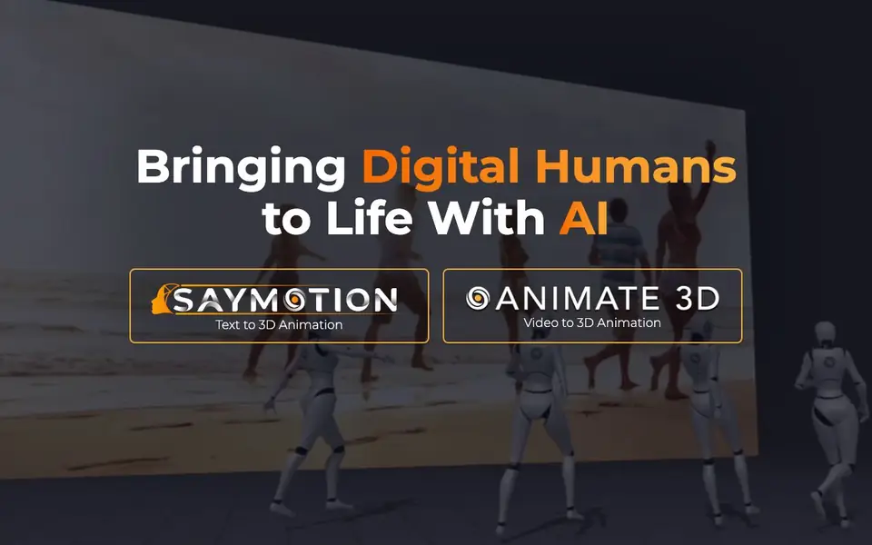 DeepMotion homepage screenshot