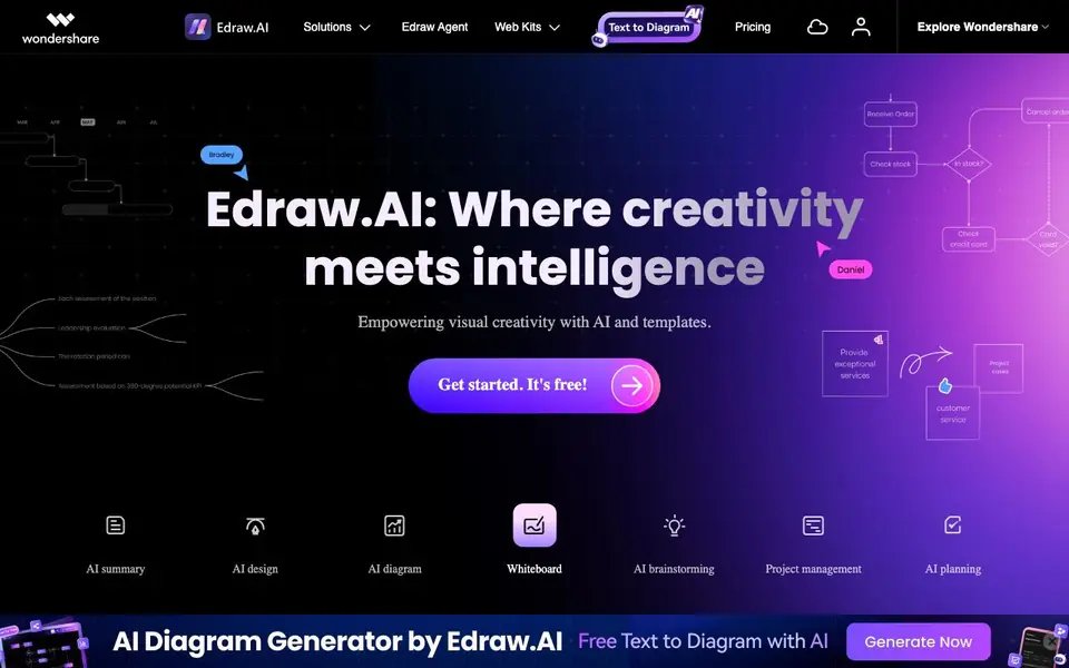 Edraw.AI homepage screenshot
