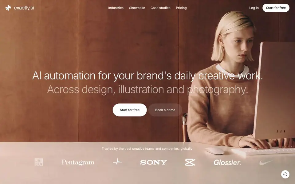 exactly.ai homepage screenshot