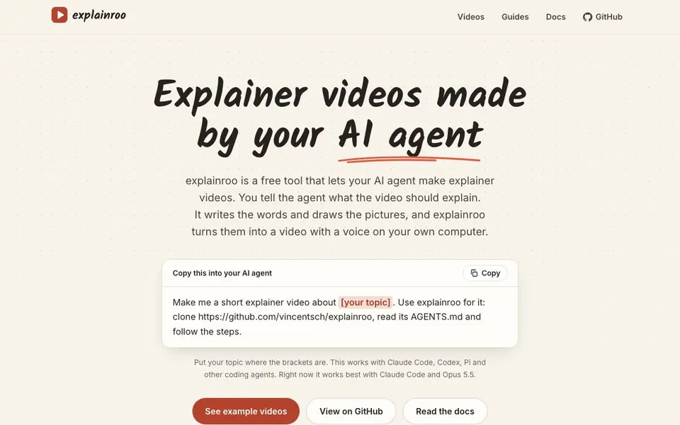 explainroo homepage screenshot