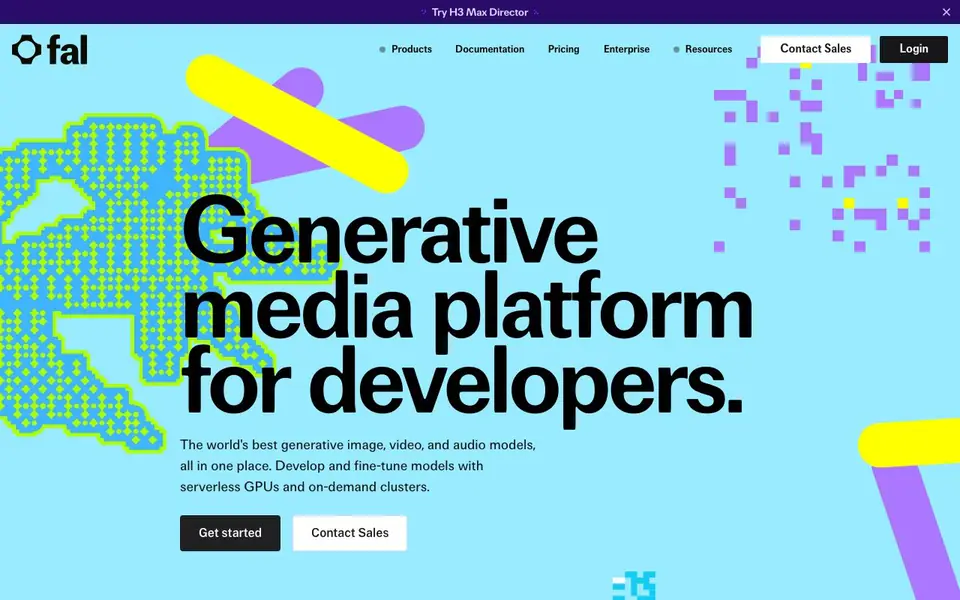 fal homepage screenshot