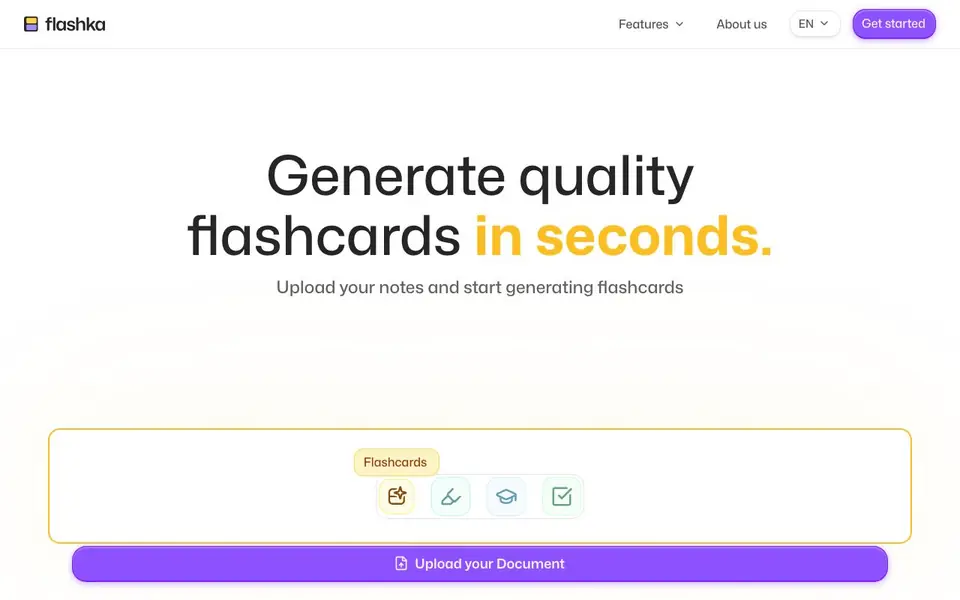 Flashka homepage screenshot