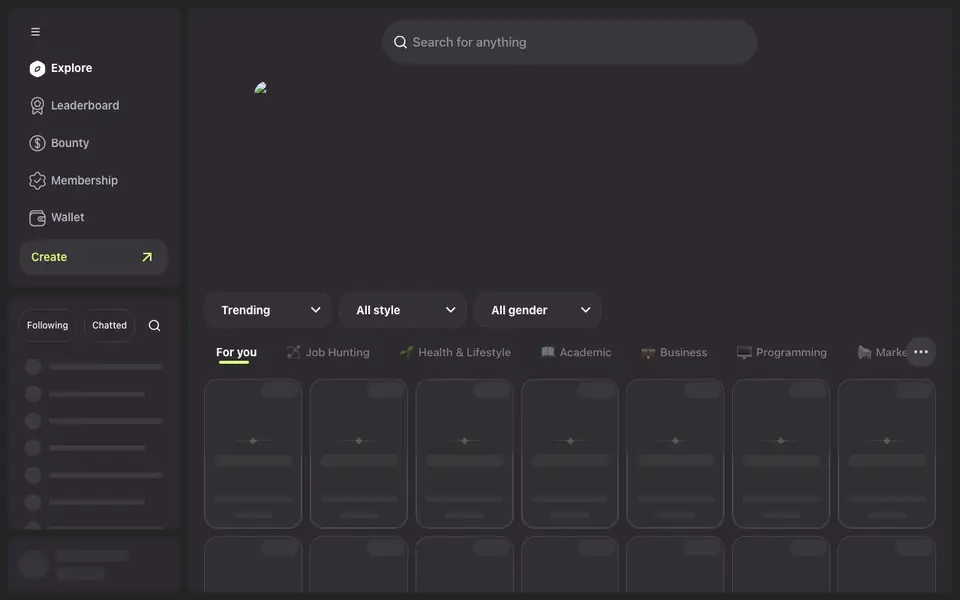 FlowGPT homepage screenshot