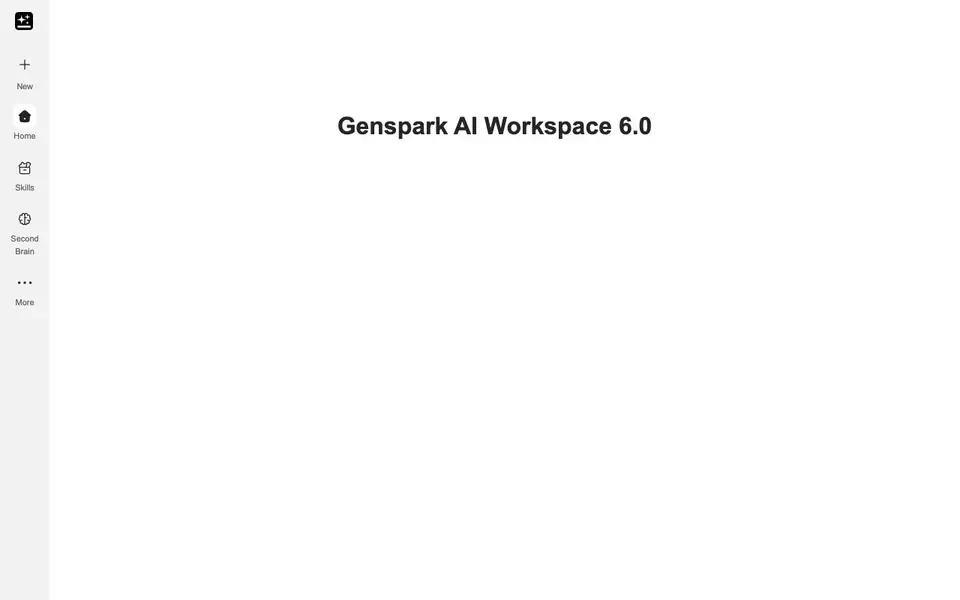 Genspark homepage screenshot