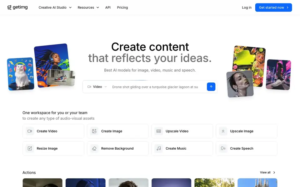 getimg.ai homepage screenshot