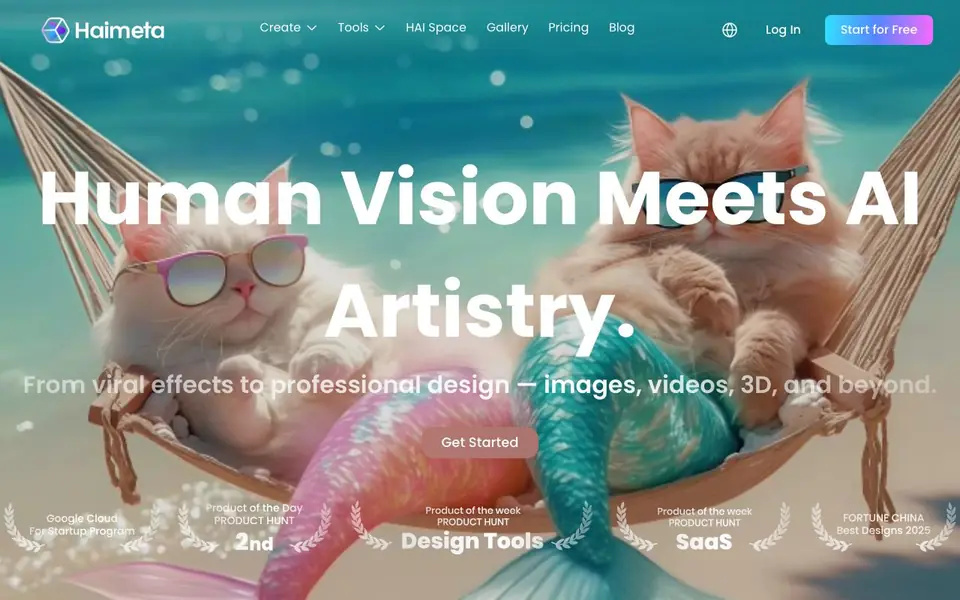 Haimeta homepage screenshot