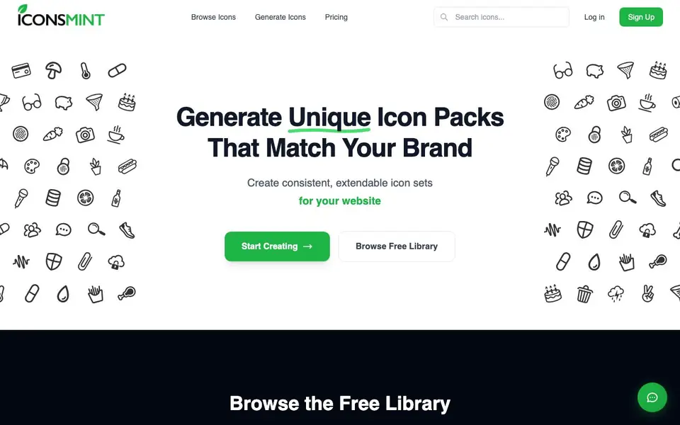 IconsMint homepage screenshot