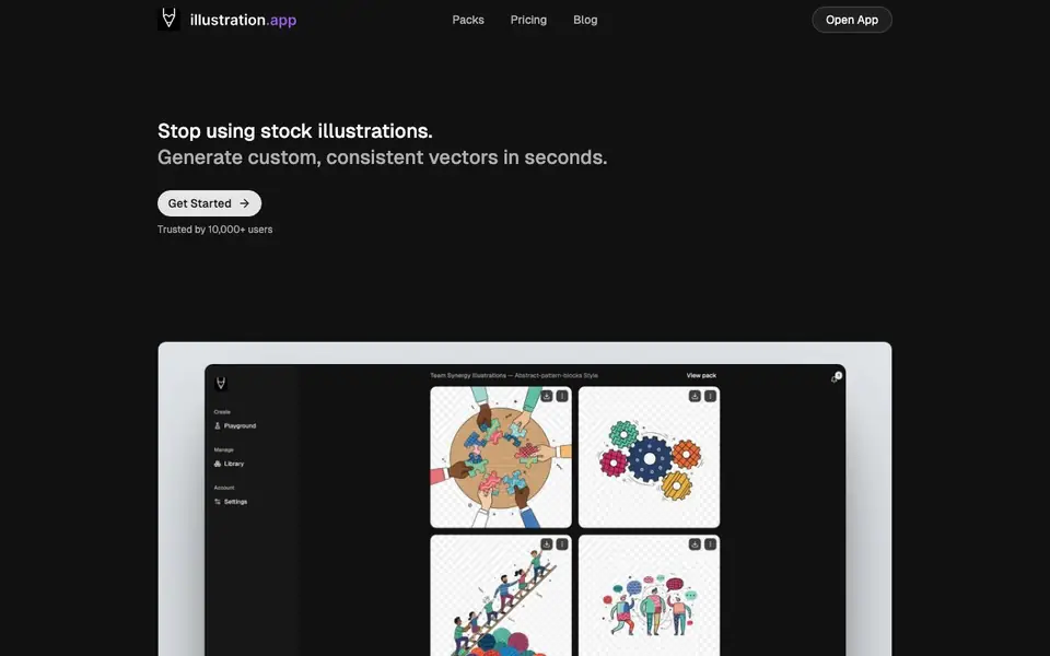 illustration.app homepage screenshot