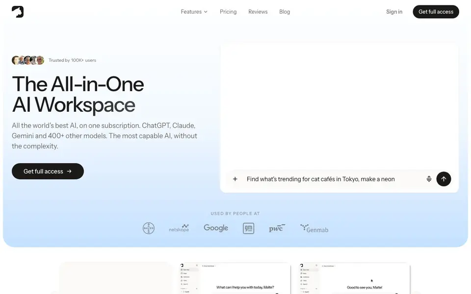 Krater.ai homepage screenshot