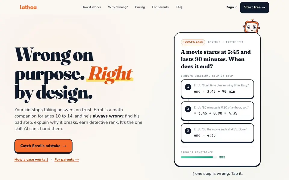 Lathoa homepage screenshot