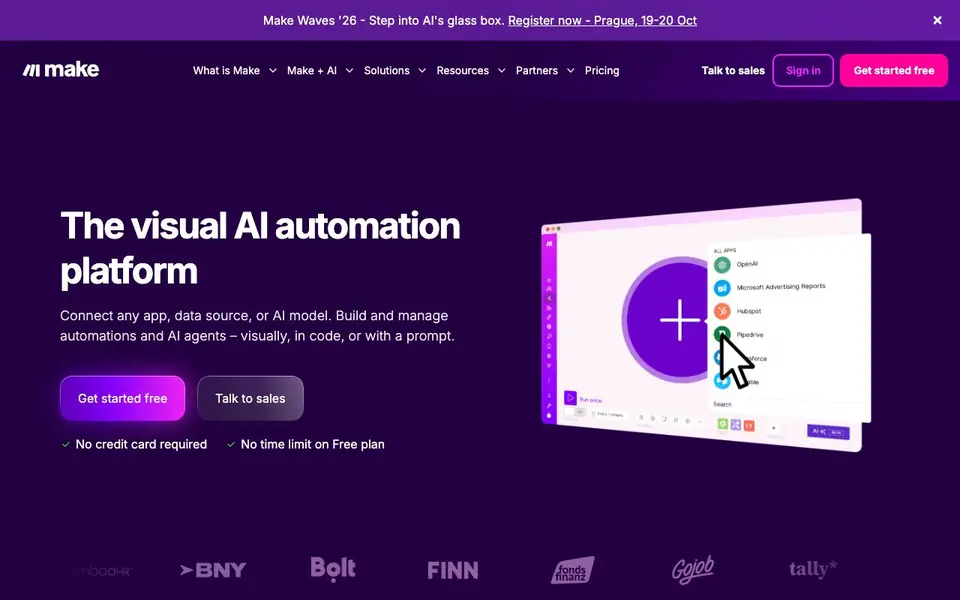 Make homepage screenshot