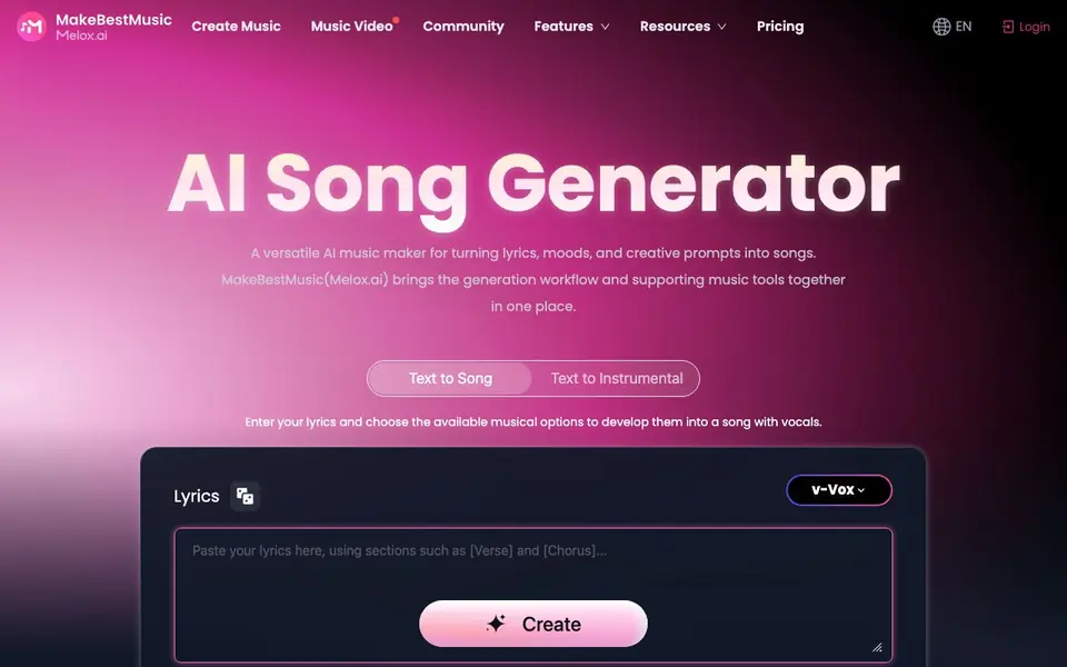 MakeBestMusic homepage screenshot