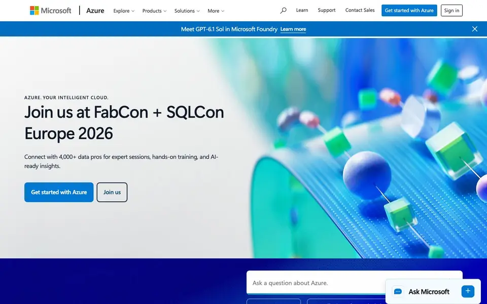 Microsoft Azure Neural TTS homepage screenshot