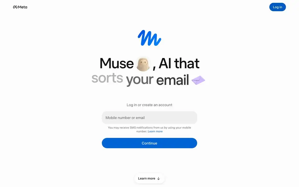 muse.ai homepage screenshot