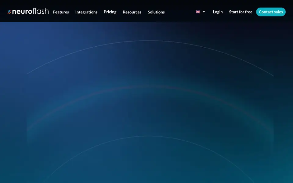 neuroflash homepage screenshot