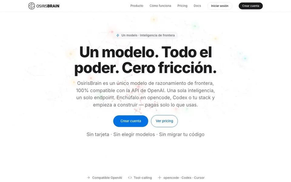 OsirisBrain homepage screenshot