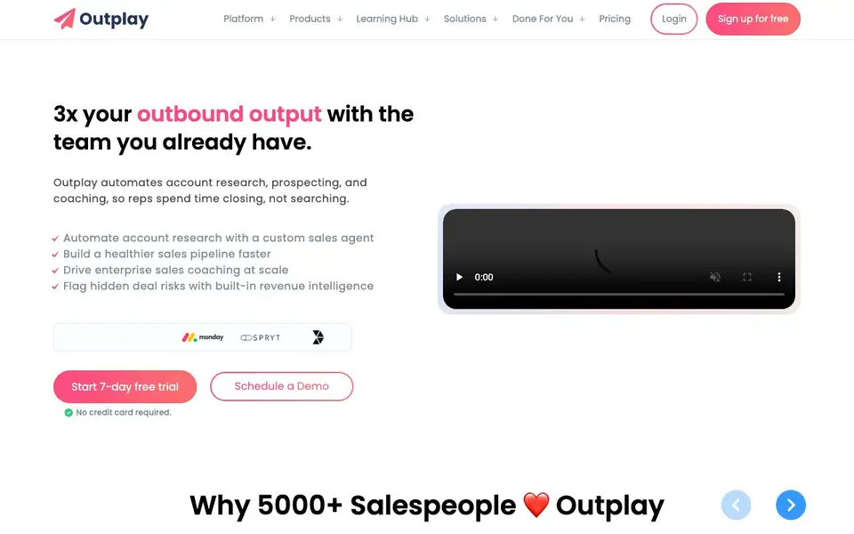 Outplay homepage screenshot