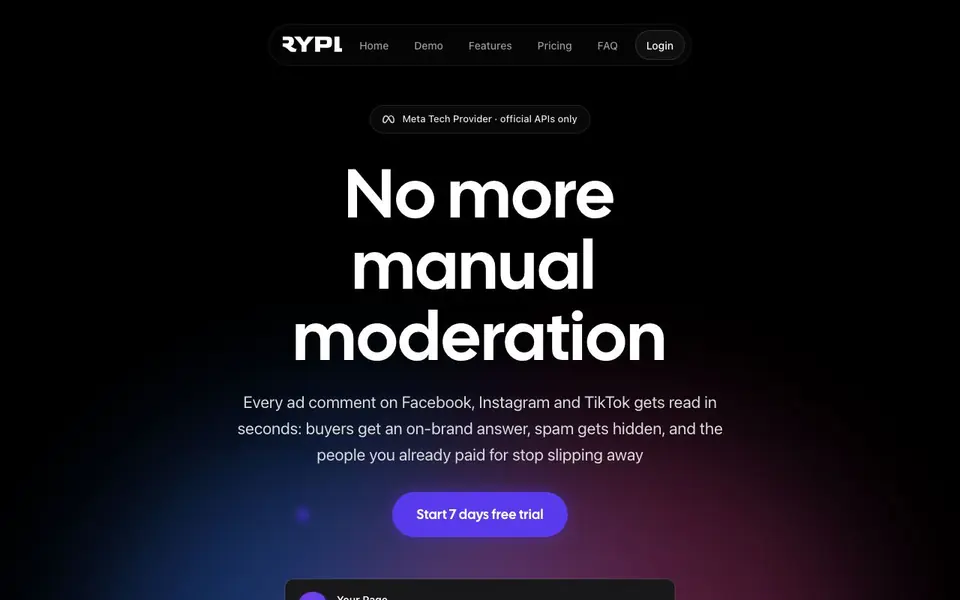 RYPL homepage screenshot