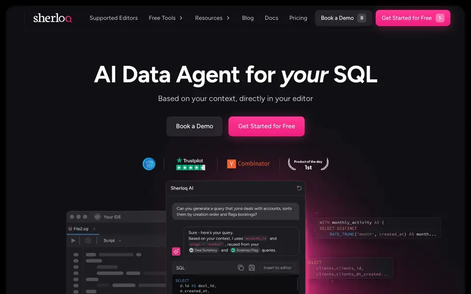 Sherloq homepage screenshot