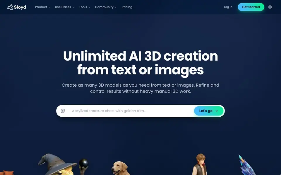 Sloyd homepage screenshot