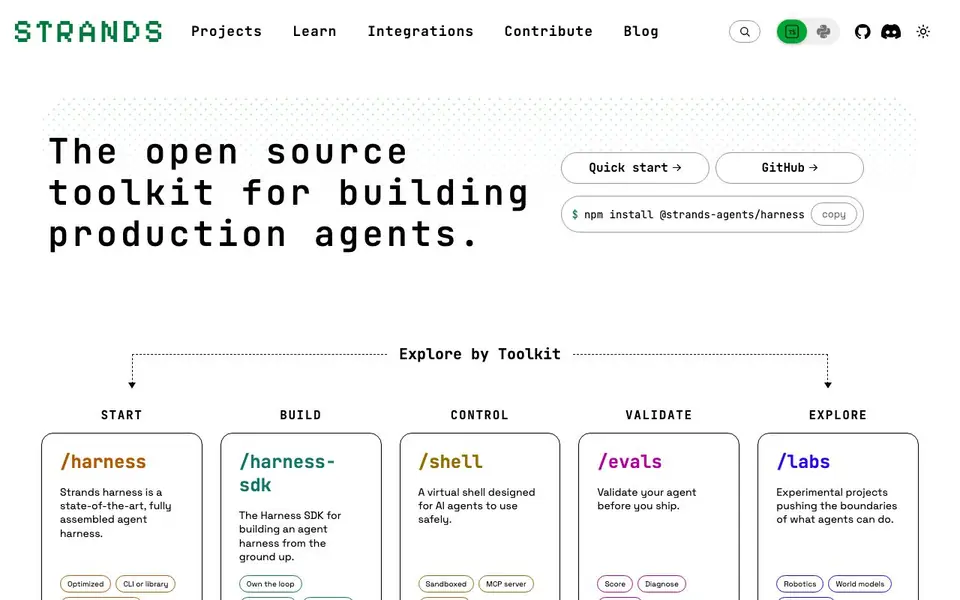 Strandsagents homepage screenshot