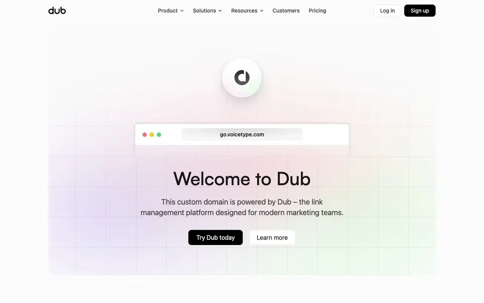 Voicetype AI homepage screenshot