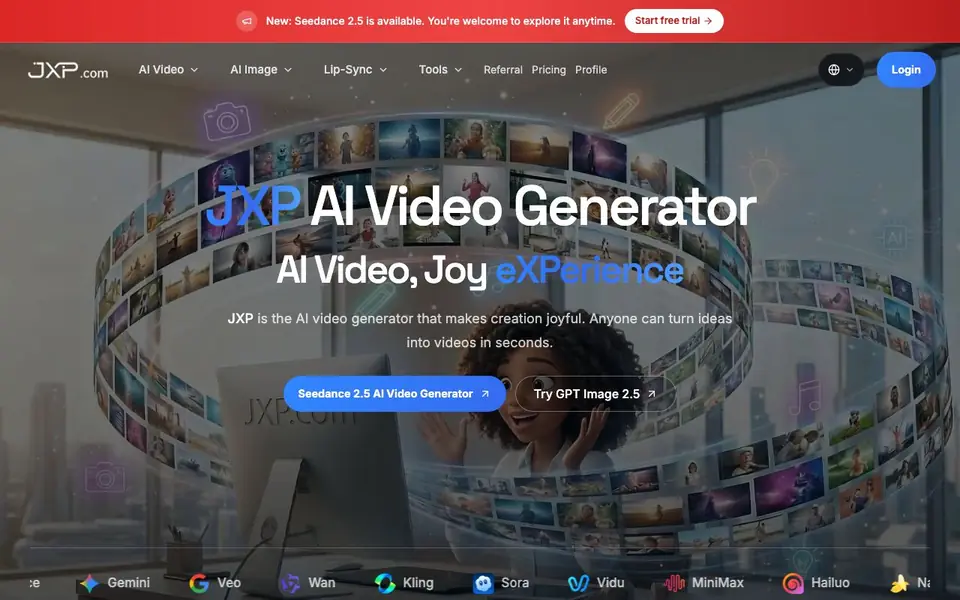 Wan 2.6 homepage screenshot